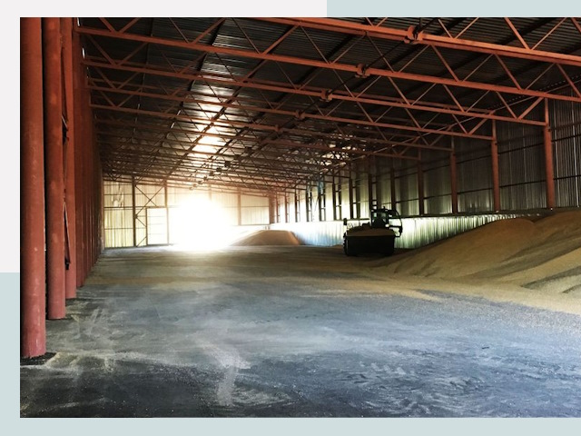 Строительство зернохранилищ в Нововоронеже