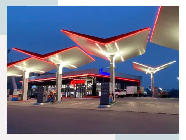 Навесы для АЗС в Нововоронеже