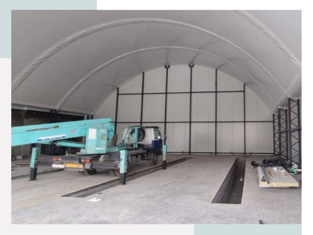 Внутреннее оснащение ангаров в Нововоронеже